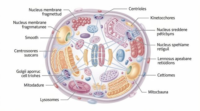Detailed Diagram of an Animal Cell Illustrating Organelles