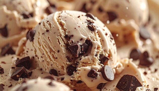 Creamy gourmet chocolate chip dessert