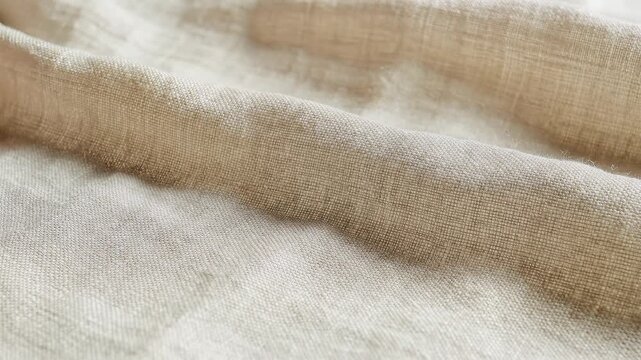 Close-up of flowing fabric texture with soft light and shadows.