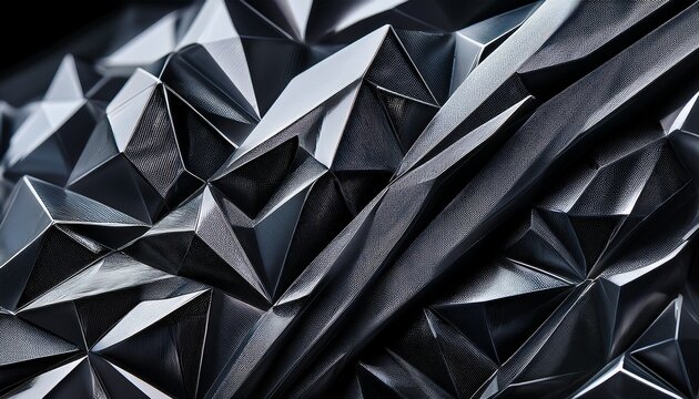 macro photo of black diamond texture with crystal structure