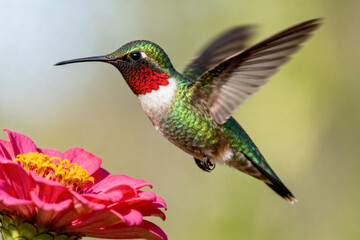 Fototapeta premium Hummingbird in flight