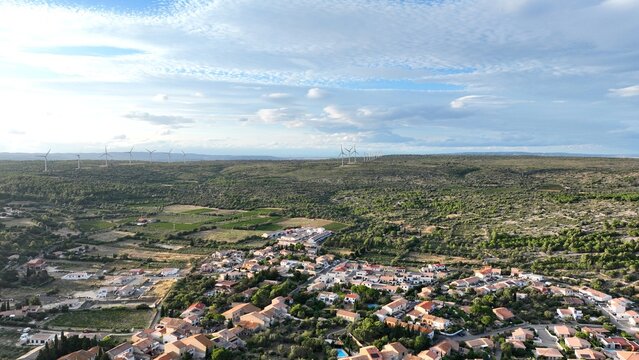 survol des &eacute;tangs de La Palme dans l''Aude