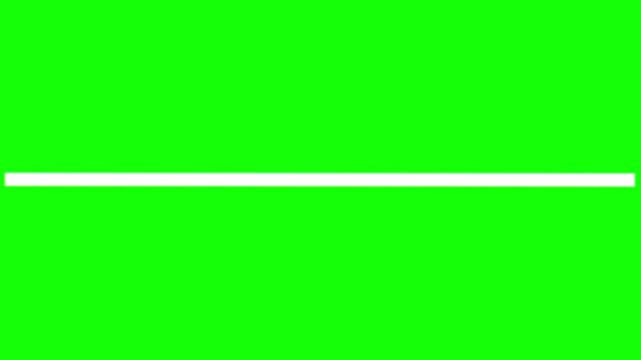 Line appearing as a crisp white horizontal stroke stretches across a vivid green background, providing a clean and minimal aesthetic suitable for dividers, separators, or artistic graphic designs.