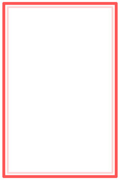 Abstract border. Double frame on white background