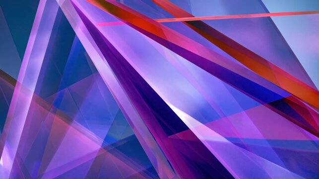 Modern fine art photography of layered acrylic sheets creating vibrant color fields and sharp geometric shadows.