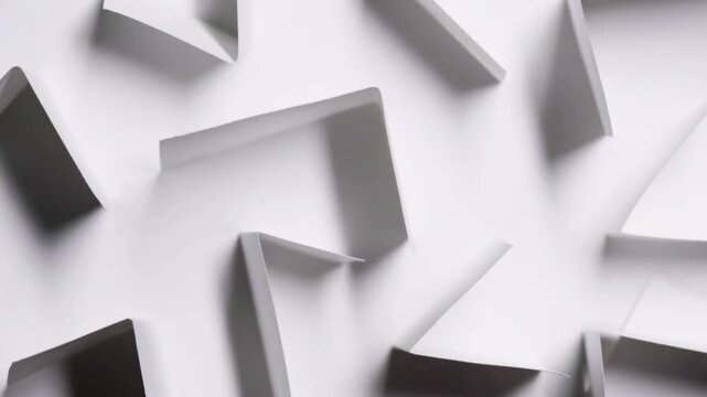 A high-resolution conceptual visual recording featuring an array of abstract geometric patterns. 