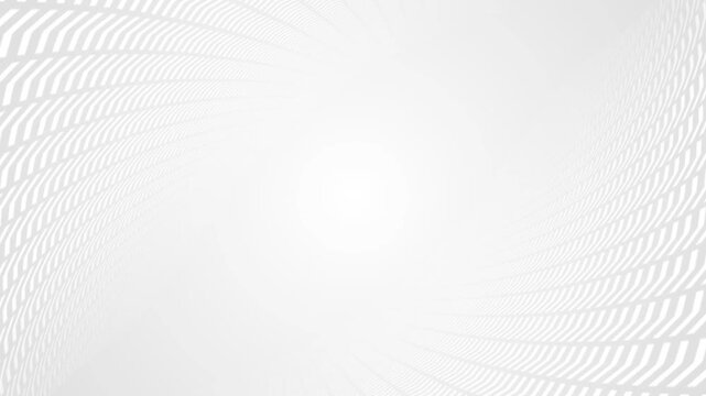 A minimalist digital background design in white and light gray with a circular perspective tunnel effect. It features a geometric dotted line pattern that creates a dynamic, modern, and futuristic