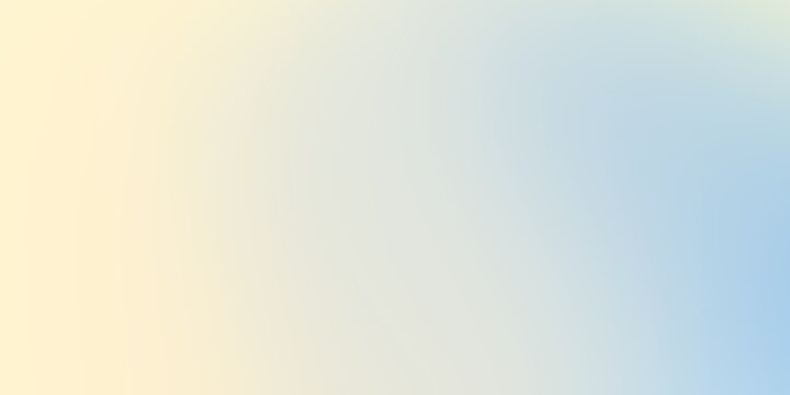 Abstract gradient background featuring smooth transitions of soft yellow and light blue pastel color tones