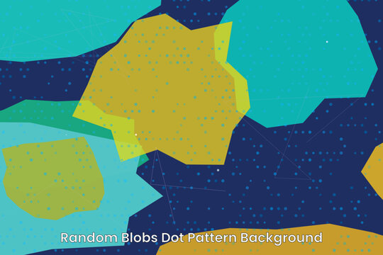 Random Blobs Dot Pattern Background 5