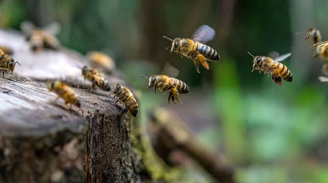 Bee population decline highlighting ecological crisis, pollinator loss, biodiversity reduction, environmental change, habitat destruction and global ecosystem sustainability concerns
