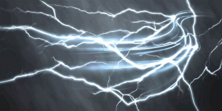 Electrical lightning bolt discharge pattern on dark background with lightning electricity electric abstract discharge background intensity illustration atmosphere connection
