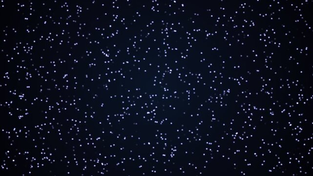 Glowing starfield background with twinkling particles in dark space