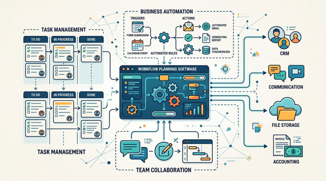 Technology and software development process.