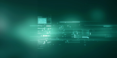 2d illustration abstract technology background © jijomathai