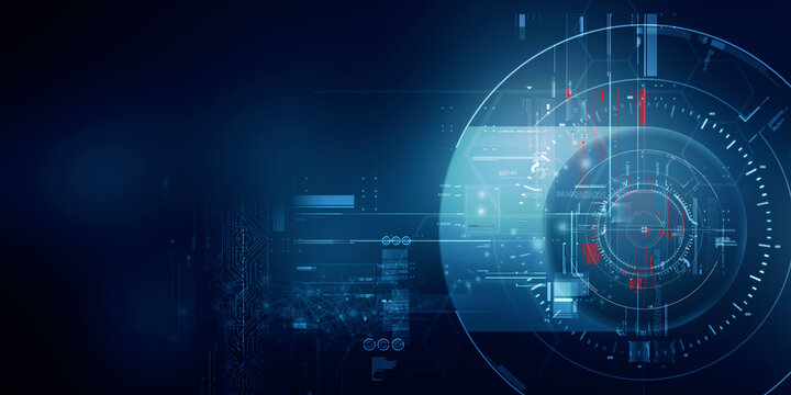 2d illustration abstract technology background