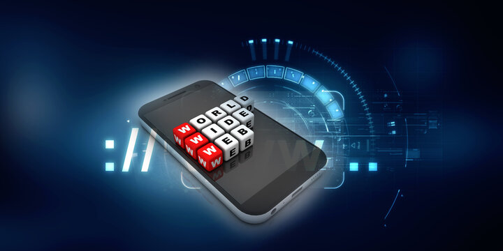 3d rendering World wide web in mobile phone