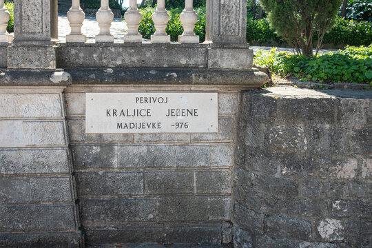A peaceful stroll through the historic Queen Jelena Madijevka Garden in Zadar, evoking tranquility and nature