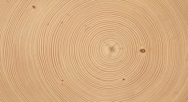Cross section of a tree trunk showing growth rings