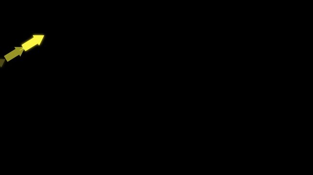 Zigzag Animated Directional Arrow Green Screen Element