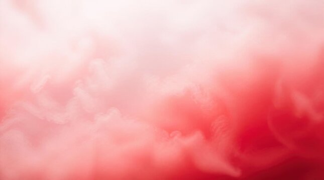 Abstract red smoke background with soft pink gradients.