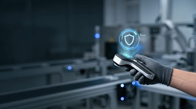 Interactive User Interface with Touchscreen Control in Industrial Setting