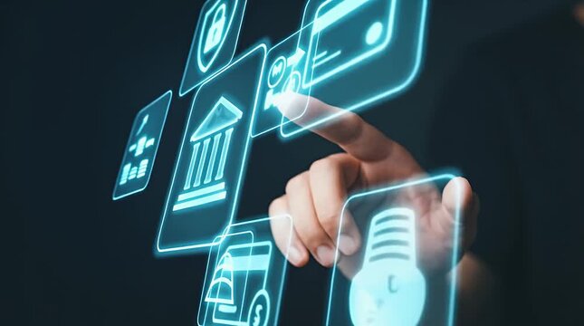 Interactive Digital Banking Interface With Touchscreen Gesture