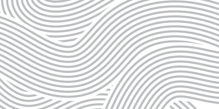 abstract background of flowing parallel curved lines, monochromatic gray and white palette, clean vector art, modern wallpaper, Vol 2