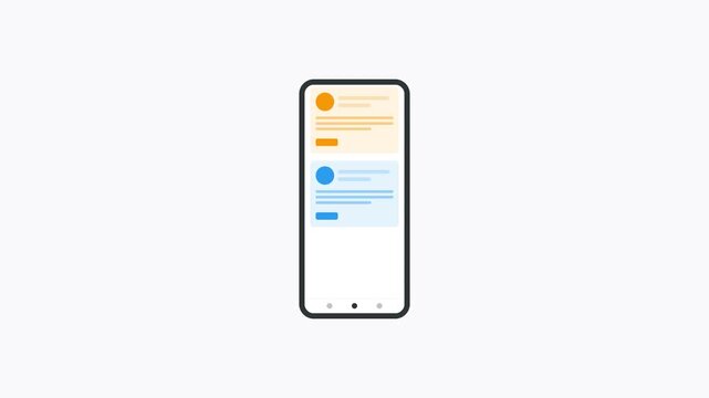 tech mobile smartphone app ui interaction business graphic