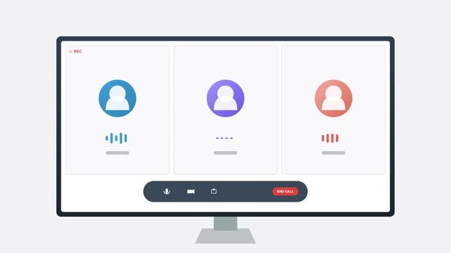 Video Conference Call Remote Meeting Online Teamwork