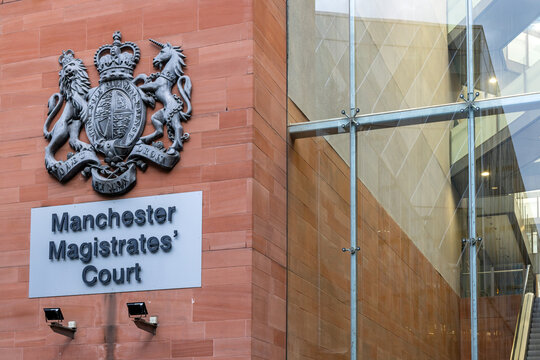 Manchester Magistrates Court building at Crown Square, Manchester