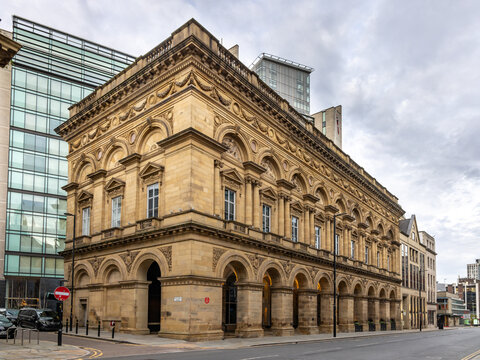 Free Trade Hall in Manchester, a Grade II* listed building  and now a luxury 5-star Radisson hotel.