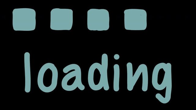 Animated video battery loading counter bar game process progress computer battery, banner overlay transparent