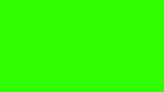 Live streaming graphic overlay with play button icon on green screen background for digital broadcasting and media content production.