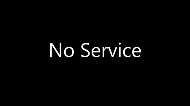 Mobile signal bar icon transitioning from 5G to 4G 3G and no service status representing network connection failure.