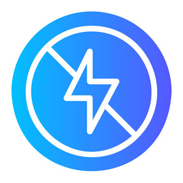 no flash gradient icon