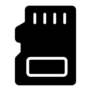 sd card glyph icon