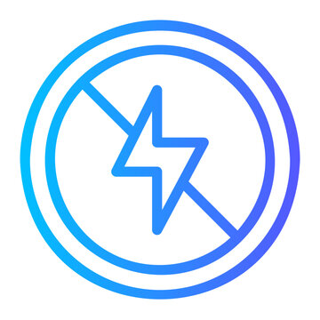 no flash gradient icon