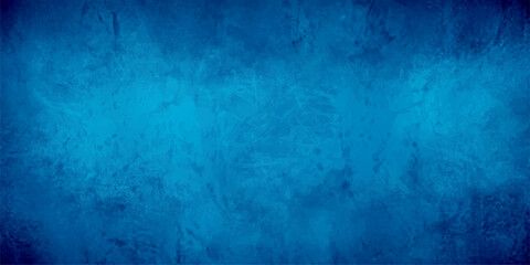 Obraz premium A dark blue grunge background and vintage textured wall surface with an aged rough paint pattern makes a perfect blank art canvas or backdrop design
