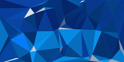 Fototapeta premium blue color of polygon background