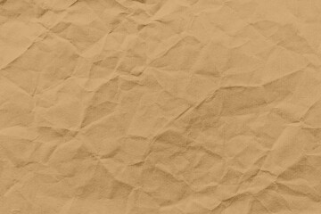 Fototapeta premium Textured brown crumpled paper background