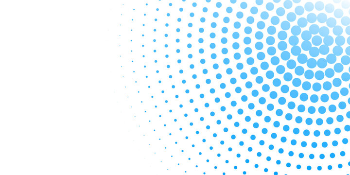 Blue Halftone Dot Pattern Background Gradient