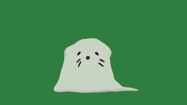 A green screen with white background and cat on ghost an image of plane in the sky bear standing middle field animated chromakey background layers depth colorful cartoonish scene creative
