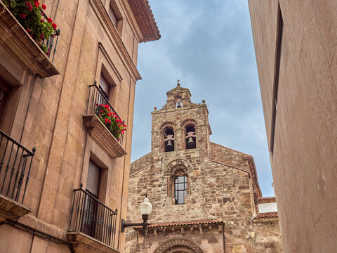 San Antonio de Padua, a romanesque Franciscan Church in Avil&eacute;s. Asturias, Spain, Europe