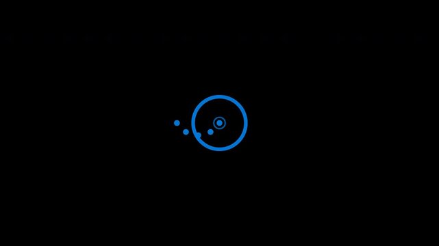 Fluent Tech Five Dot Orbit Loading Spinner Loop