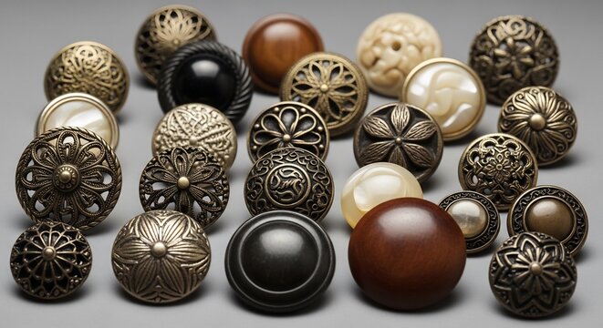Collection of antique and vintage decorative drawer knobs and pulls.