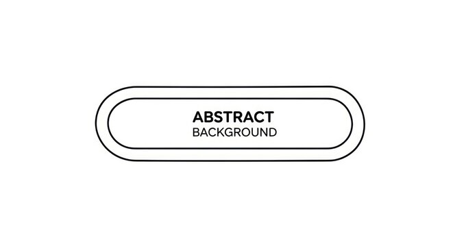 Minimalist oval frame for abstract text background