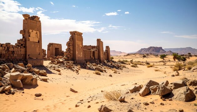 Ruins of Old Dongola in Sudan - A Glimpse into History.