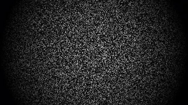 vintage Television turn on and turn off reveals grainy black and white analog signal texture. Suitable for vintage technology themes in design projects.