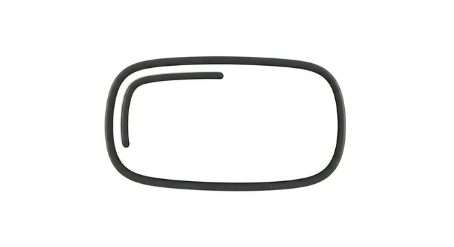 Simple rounded rectangle frame icon with inner line detail