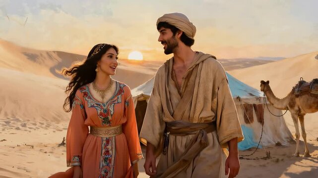 Isaac Welcomes Rebekah as His Wife and Brings Her Into the Tent of His Mother Sarah